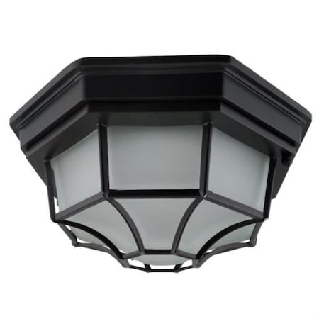 Sunlite 12" Square LED Decorative Outdoor Fixture, Dimmable, 30K/40K/50K - CCT Tunable, Black Finish 87787-SU